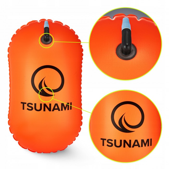 Буй для плавання TSUNAMI Basic надувний Orange (P-5907739314055)