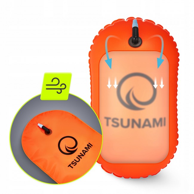 Буй для плавання TSUNAMI Basic надувний Orange (P-5907739314055)