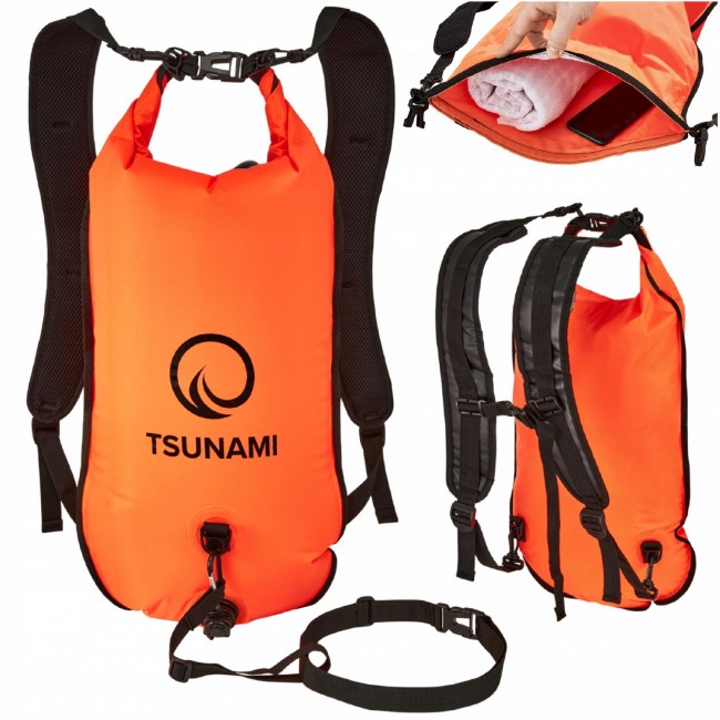 Буй для плавання TSUNAMI Pro надувний 3 в 1 Orange (P-5907739314048)