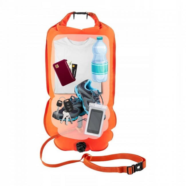 Буй для плавання TSUNAMI Pro надувний 3 в 1 Orange (P-5907739314048)