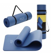 Килимок (мат) спортивний 4FIZJO NBR 180 x 60 x 1 см для йоги та фітнесу 4FJ0432 Navy Blue