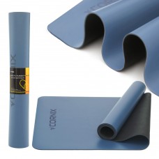 Коврик спортивный Cornix PU 183 x 68 x 0.4 см для йоги и фитнеса XR-0319 Blue
