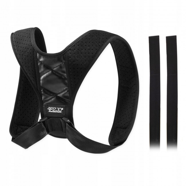 Корректор осанки 4FIZJO для поддержки спины, универсальный Black (P-5907739318107)