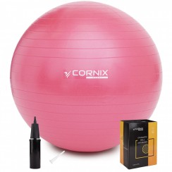 М'яч для фітнесу (фітбол) Cornix 55 см Anti-Burst XR-0017 Pink