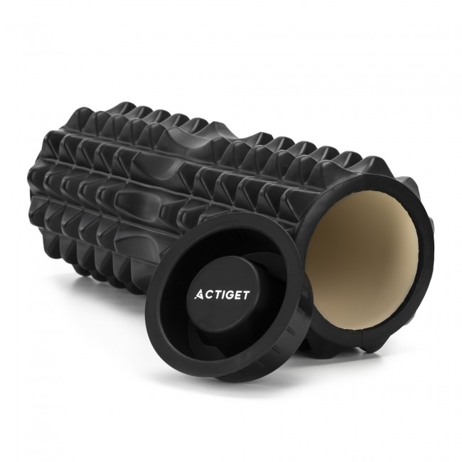 Массажный ролик Actiget EVA 33 x 13 см (валик, роллер) ACT0099 Black