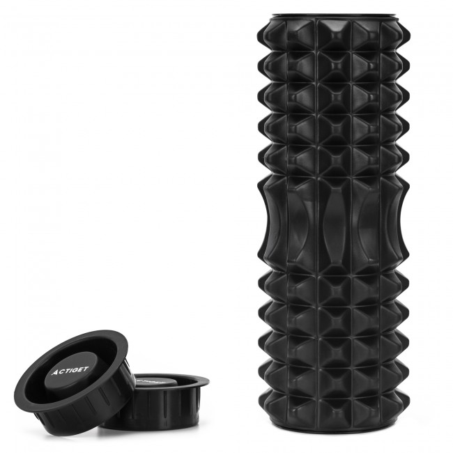 Массажный ролик Actiget EVA 33 x 13 см (валик, роллер) ACT0099 Black