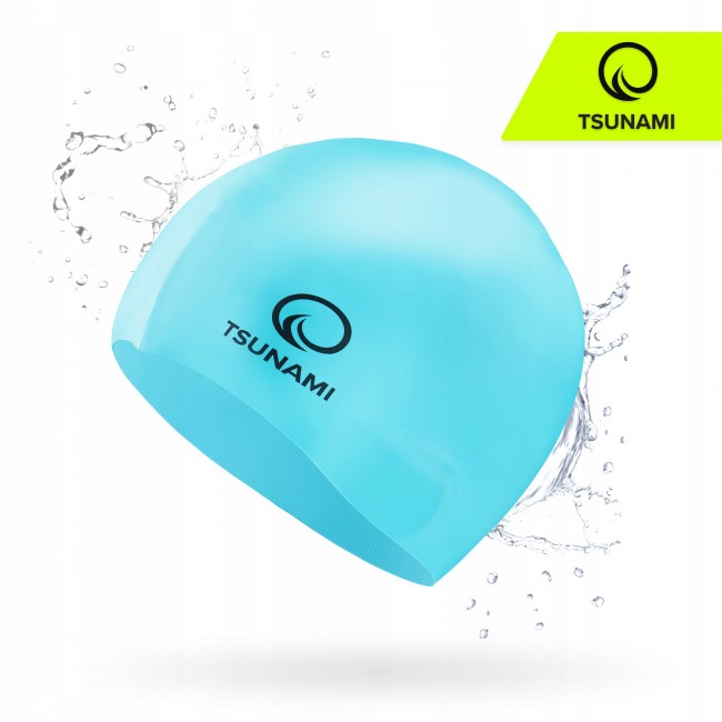 Шапочка для плавання TSUNAMI Kids дитяча Sky Blue (P-5905973401807)