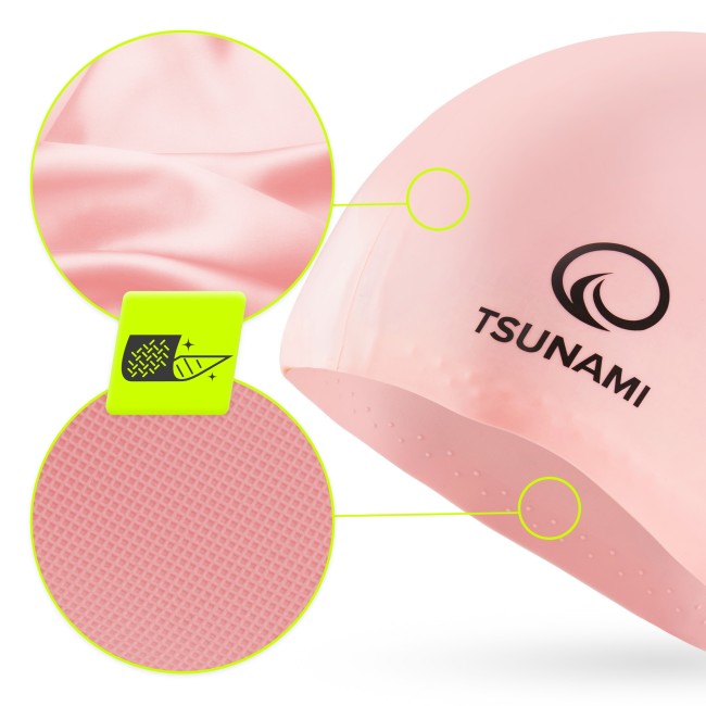 Шапочка для плавання TSUNAMI Standard Pink (P-5905973401845)