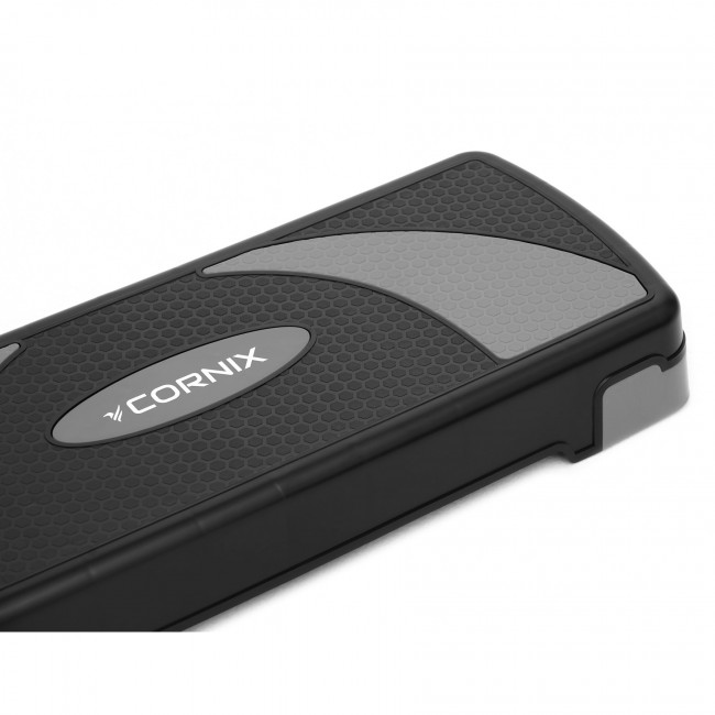 Степ-платформа 3-ступенчатая Cornix 78 х 29 х 10-20 см XR-0184 Black/Grey