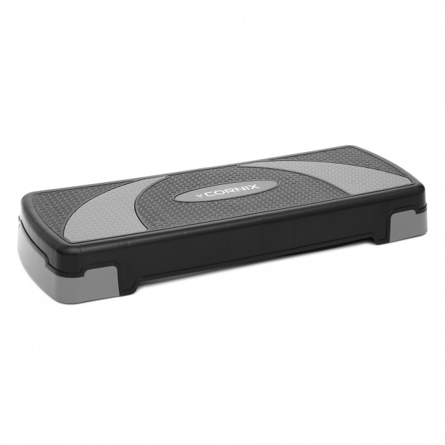 Степ-платформа 3-ступенчатая Cornix 78 х 29 х 10-20 см XR-0184 Black/Grey Степ-платформа 3-ступенчатая Cornix 78 х 29 х 10-20 см XR-0184 Black/Grey