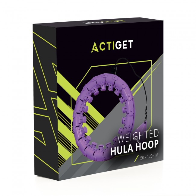 Обруч для талии Actiget (хулахуп) массажный, с отягощением ACT0137 Violet