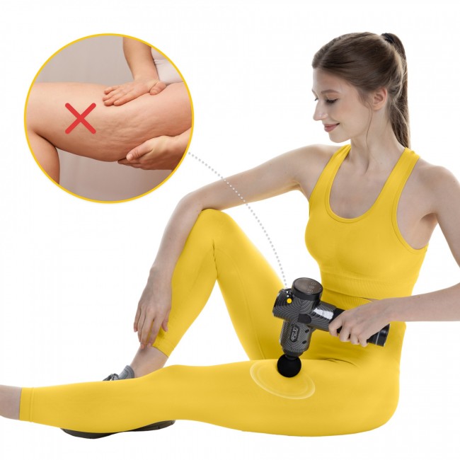 Ручний перкусійний масажер 4FIZJO Massage Gun Ultra Cool Edition 100 Вт масажний пістолет (P-5905973401470)