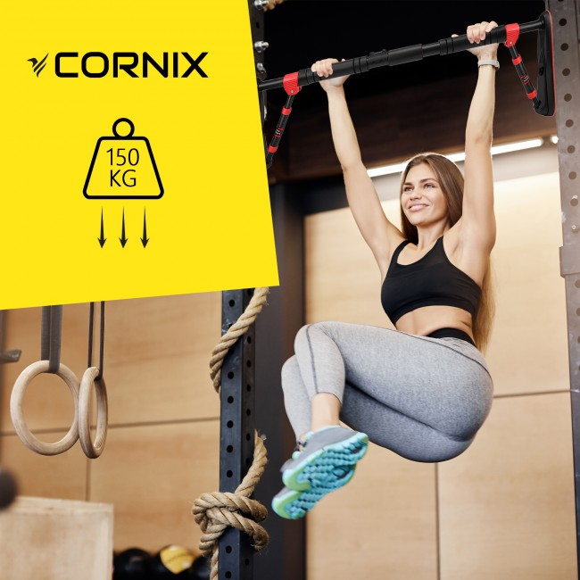 Турник раздвижной Cornix Elite 80-120 см XR-0290 Black/Red