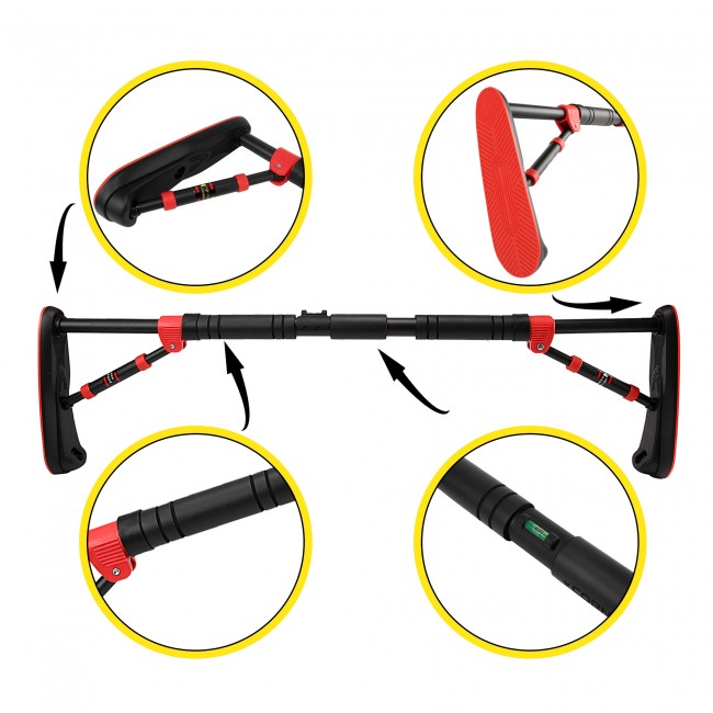 Турник раздвижной Cornix Elite 80-120 см XR-0290 Black/Red