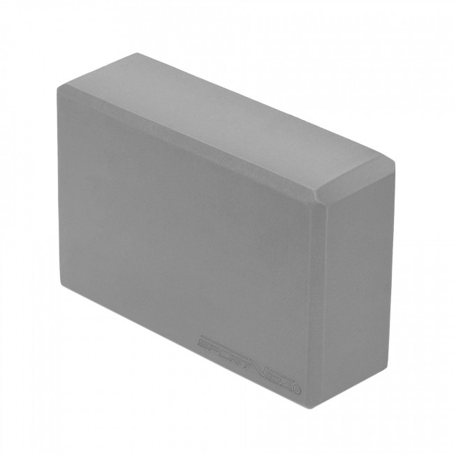 Блок для йоги SportVida EVA 23 x 15 x 7.6 см SV-EZ0067 Grey Блок для йоги SportVida EVA 23 x 15 x 7.6 см SV-EZ0067 Grey