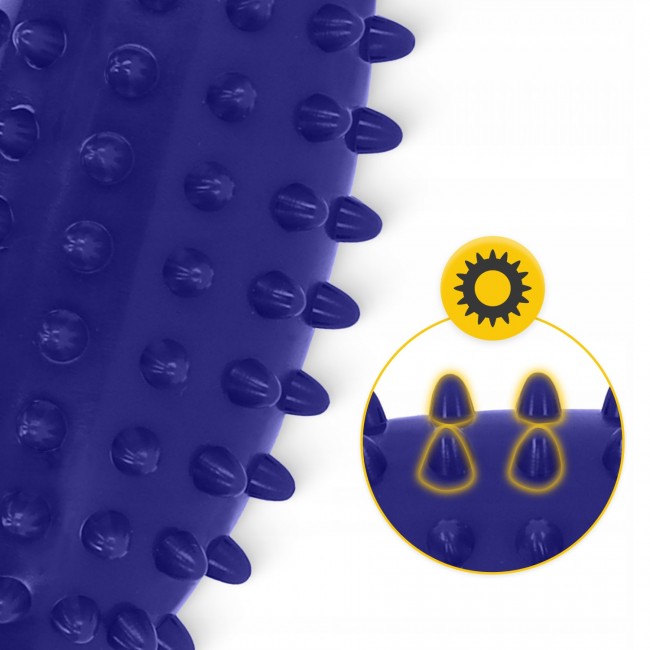 М'яч масажний огірок 4FIZJO Spike Bean 11.5 x 5 см Blue (P-5905973400183)