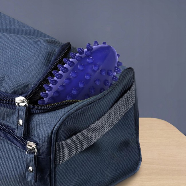 М'яч масажний огірок 4FIZJO Spike Bean 11.5 x 5 см Blue (P-5905973400183)