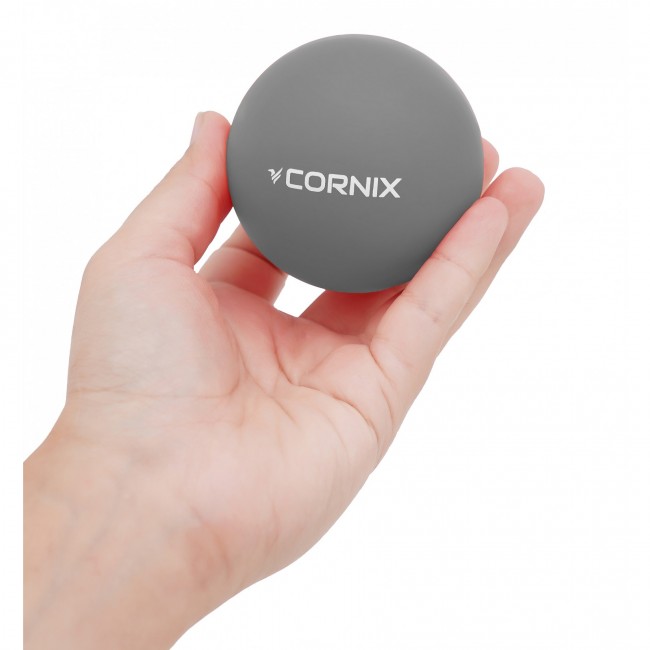 Массажный мяч Cornix Lacrosse Ball 6.3 см XR-0120 Grey
