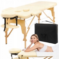 Масажний стіл складний 4FIZJO Massage Table Wood W60 Beige (P-5907739318350)