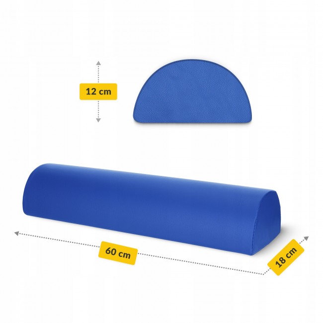 Полувалик для реабилитации и массажа 4FIZJO 60 x 18 x 12 Blue (P-5905973402934)