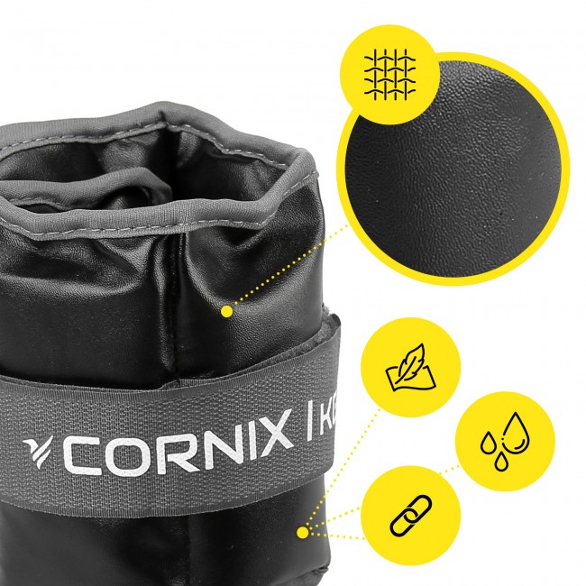 Утяжелители-манжеты для ног и рук Cornix 2 x 1 кг XR-0397