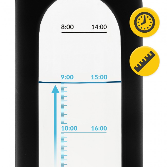 Бутылка для воды спортивная 4FIZJO 750 мл стеклянная Black (P-5905973404174)