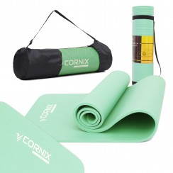 Килимок спортивний Cornix NBR 183 x 61 x 1 см для йоги та фітнесу XR-0491 Light Green