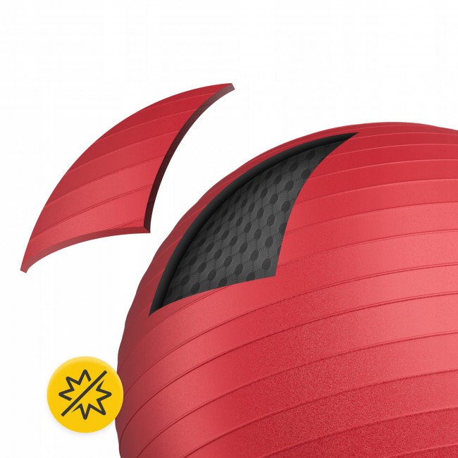 Мяч для фитнеса (фитбол) 4FIZJO 75 см Anti-Burst Red (P-5907739316356)