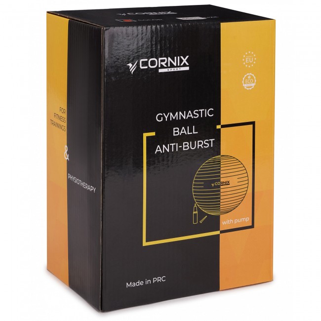 Мяч для фитнеса (фитбол) Cornix 55 см Anti-Burst XR-0360 Mint