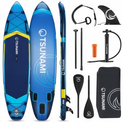 Надувная SUP доска (сапборд) TSUNAMI PRO 350 см с веслом T13 (P-5905973405614)