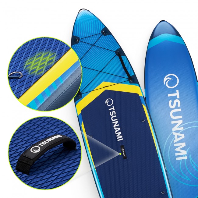 Надувная SUP доска (сапборд) TSUNAMI PRO 350 см с веслом T13 (P-5905973405614)