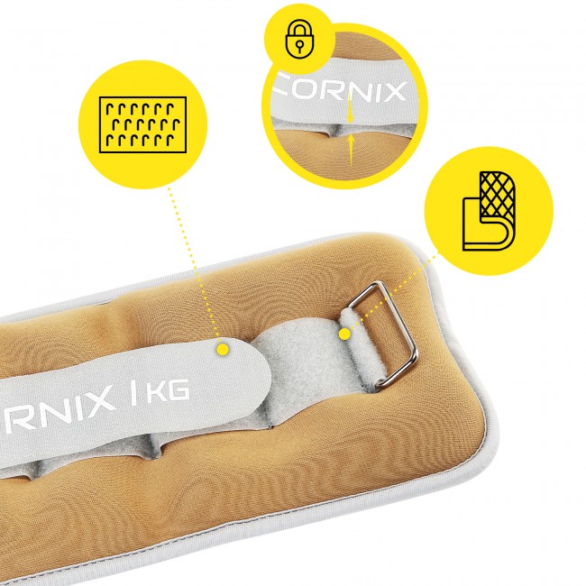 Обтяжувачі-манжети для ніг та рук Cornix 2 x 1 кг XR-0355