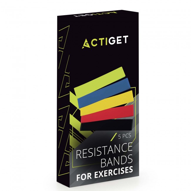 Резинки для фитнеса Actiget Mini Power Band набор 5 шт 1-20 кг ACT0104