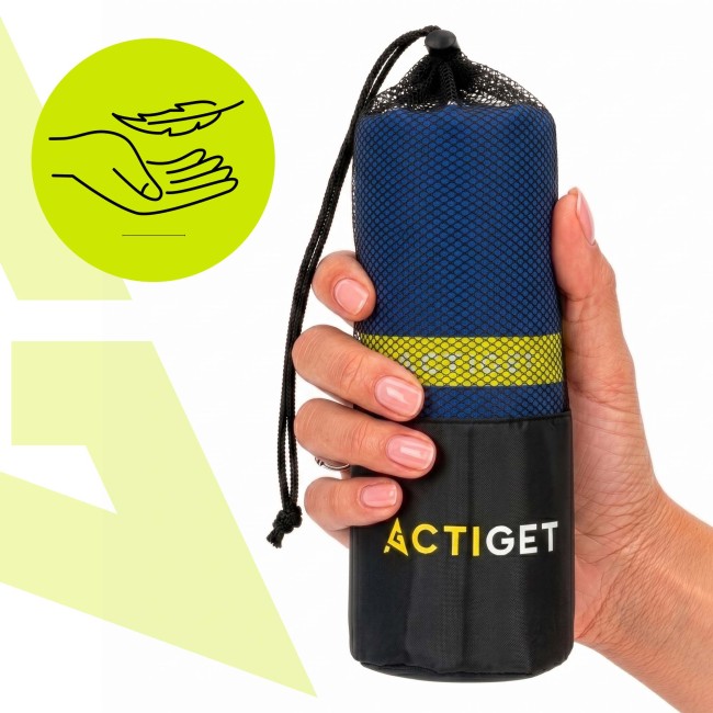 Спортивний рушник Actiget 180 x 100 см з мікрофібри ACT0188 Navy Blue