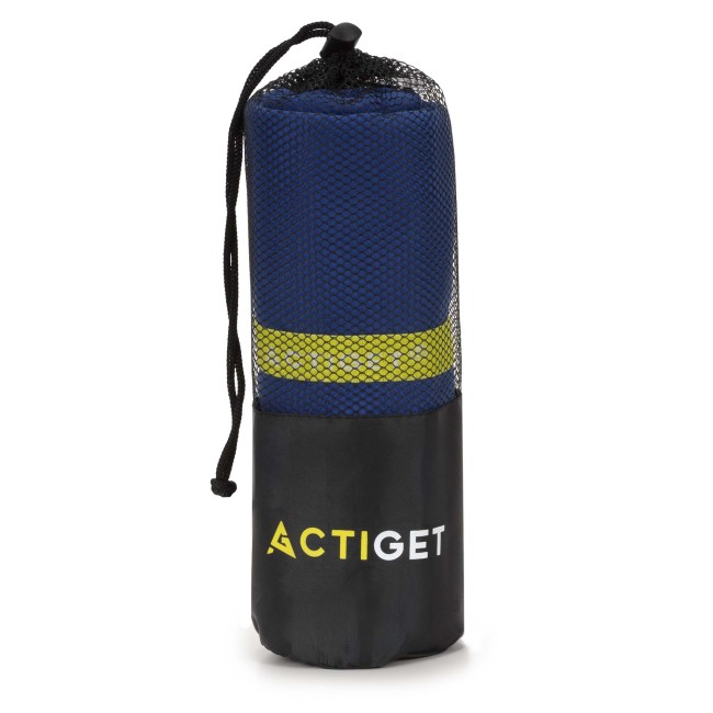 Спортивний рушник Actiget 180 x 100 см з мікрофібри ACT0188 Navy Blue