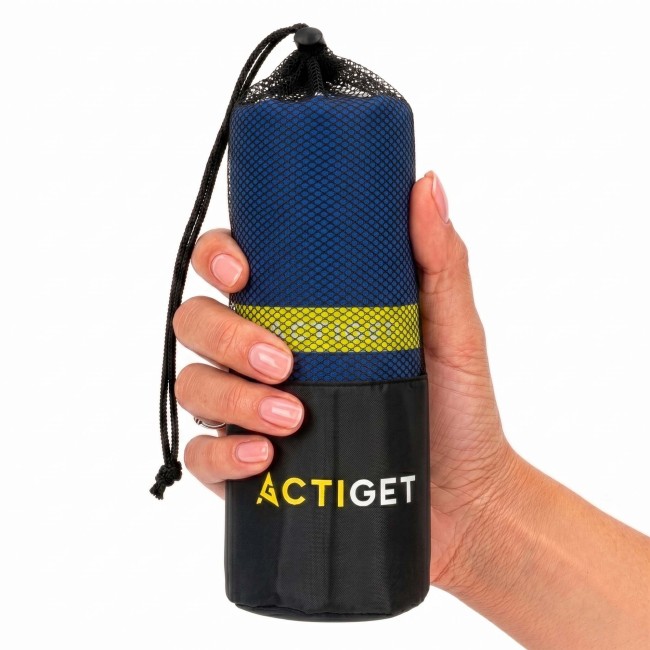 Спортивний рушник Actiget 180 x 100 см з мікрофібри ACT0188 Navy Blue