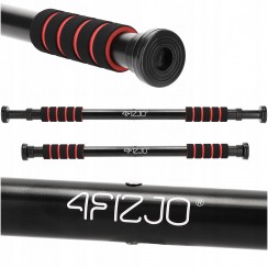 Турник раздвижной 4FIZJO Basic 61.5-100 см Black/Red (P-5905973402712)