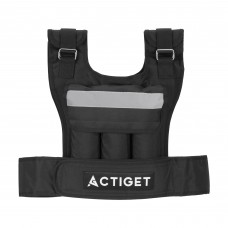 Жилет-утяжелитель для тренировок Actiget 20 кг со сменным весом ACT0124 Black