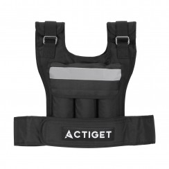 Жилет-обтяжувач для тренувань Actiget 20 кг зі змінною вагою ACT0124 Black