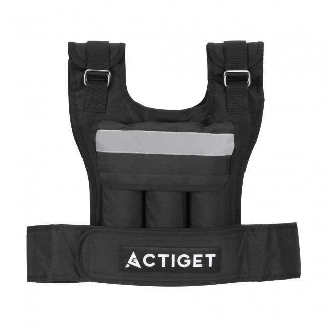 Жилет-утяжелитель для тренировок Actiget 20 кг со сменным весом ACT0124 Black