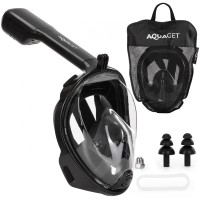 Полнолицевая маска для сноркелинга Aquaget Size L/XL AQ0004 Black