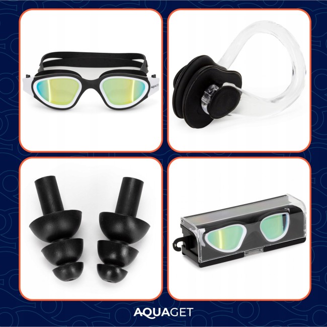 Очки для плавания Aquaget AQ0011 Black