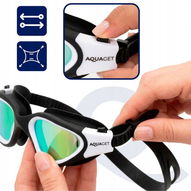 Очки для плавания Aquaget AQ0011 Black
