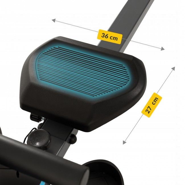 Гребной тренажер магнитный 4FIZJO Evo+ Black/Blue (P-5905973401715)