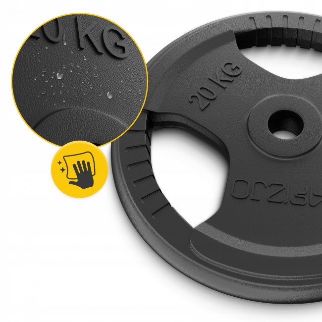Диск металевий 4FIZJO 1 x 20 кг 26 мм Black (P-5905973401395)