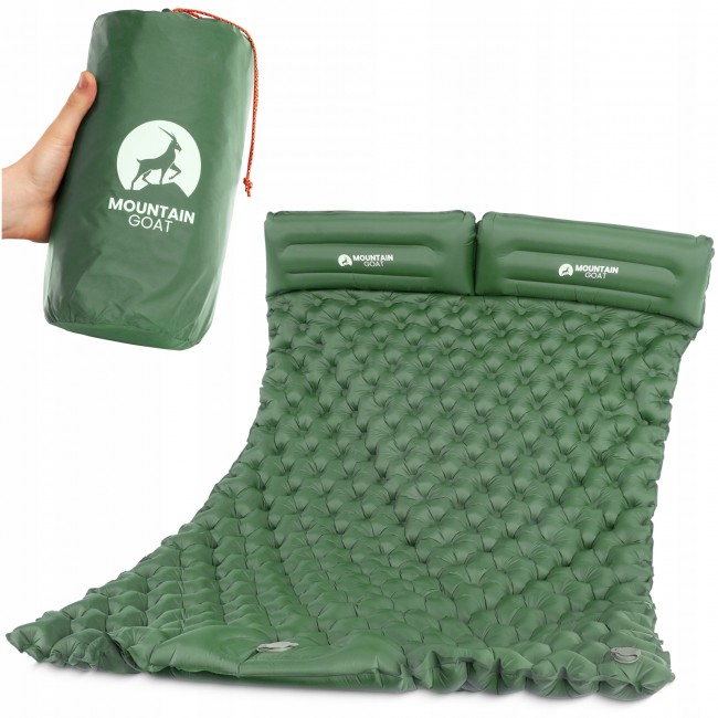 Коврик (каримат) надувной Mountain Goat 200 x 120 x 7 см двухместный со встроенным насосом Navy Green (P-5905973403573) Коврик (каримат) надувной Mountain Goat 200 x 120 x 7 см двухместный со встроенным насосом Navy Green (P-5905973403573)