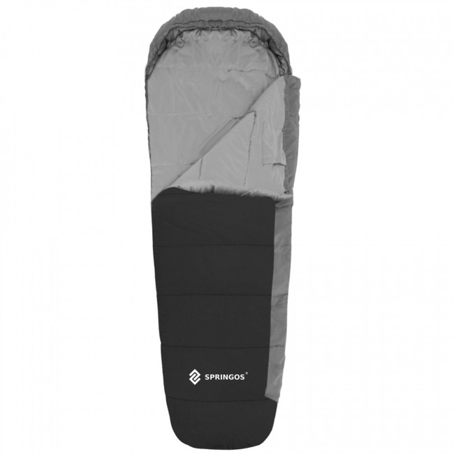 Спальный мешок (спальник) Springos CS0046 0 ...+10 °C R Black/Grey