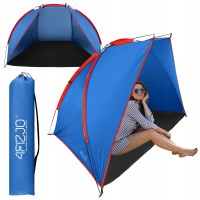 Палатка пляжная 4FIZJO 200 x 115 см Blue/Red (P-5905973405171)