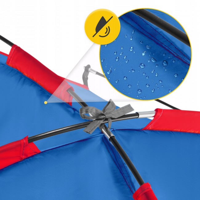 Намет пляжний 4FIZJO 200 x 115 см Blue/Red (P-5905973405171)