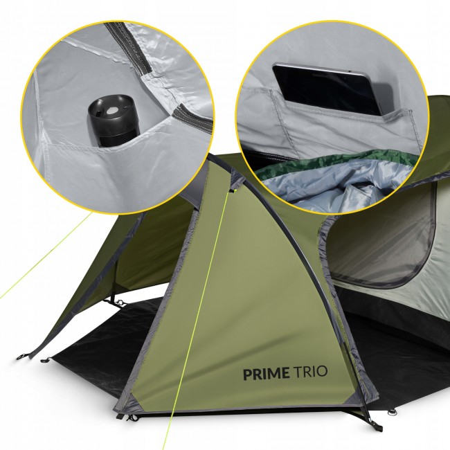 Намет туристичний Mountain Goat Prime Trio 3-місний Olive (P-5905973406574)